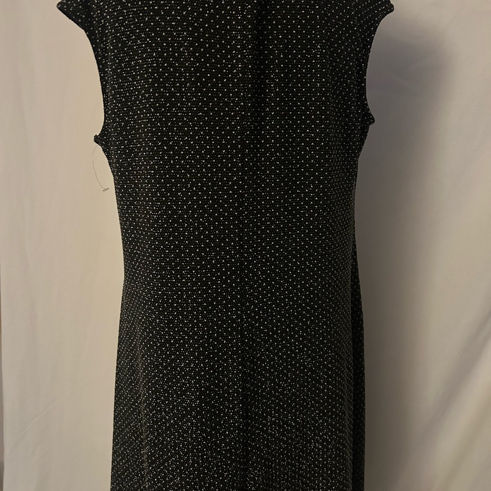 Elegant Black Polka Dot Dress - Picture 2 of 6